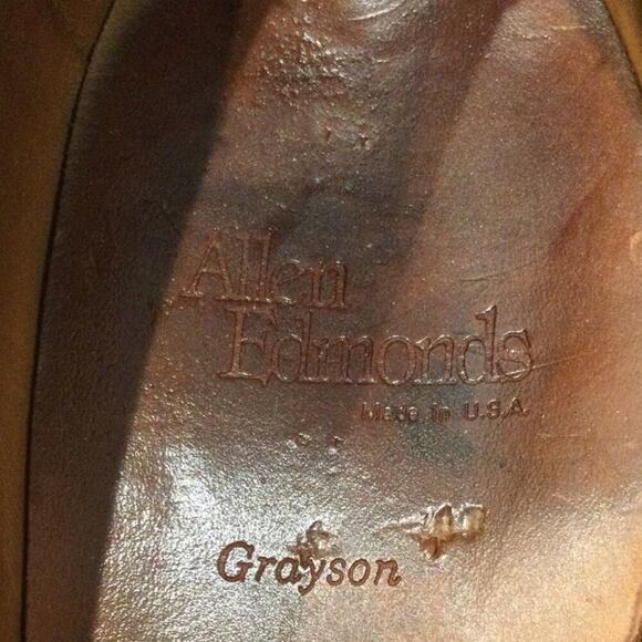 Allen Edmonds Mens Grayson Loafers Size US 13 AA Black Tassel‎ Cordovan Business